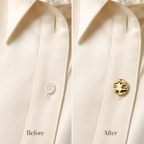The Hammered Gold Button Cover