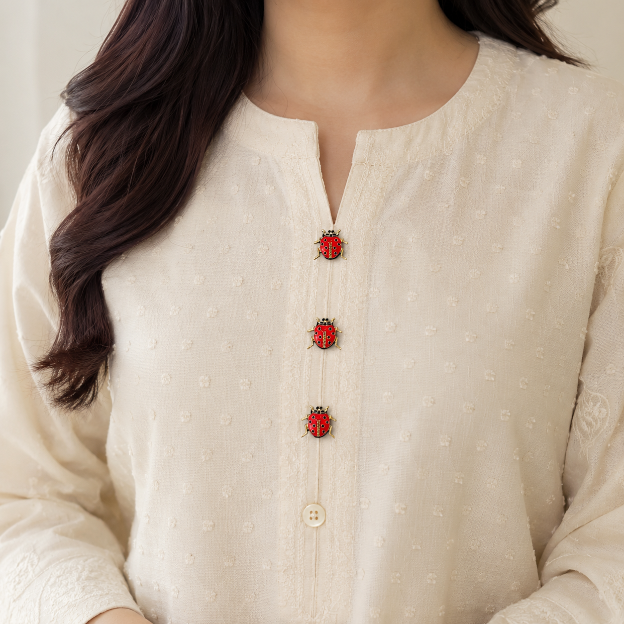 The Ladybug Button Cover | Unisex