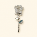 Midnight Dew Rose Pin (Hijaab Pin)