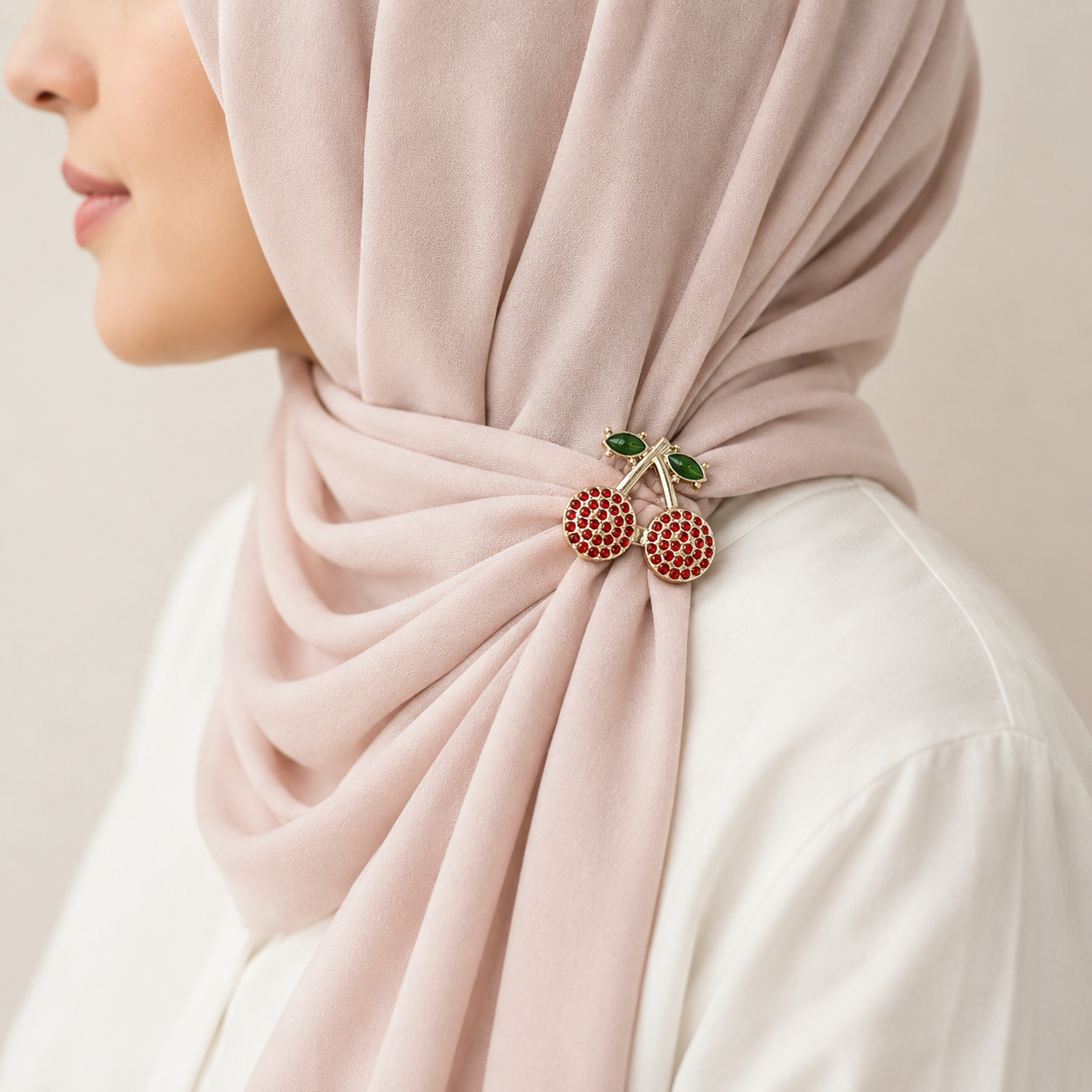 Red Cherry Pin (Hijaab Pin)