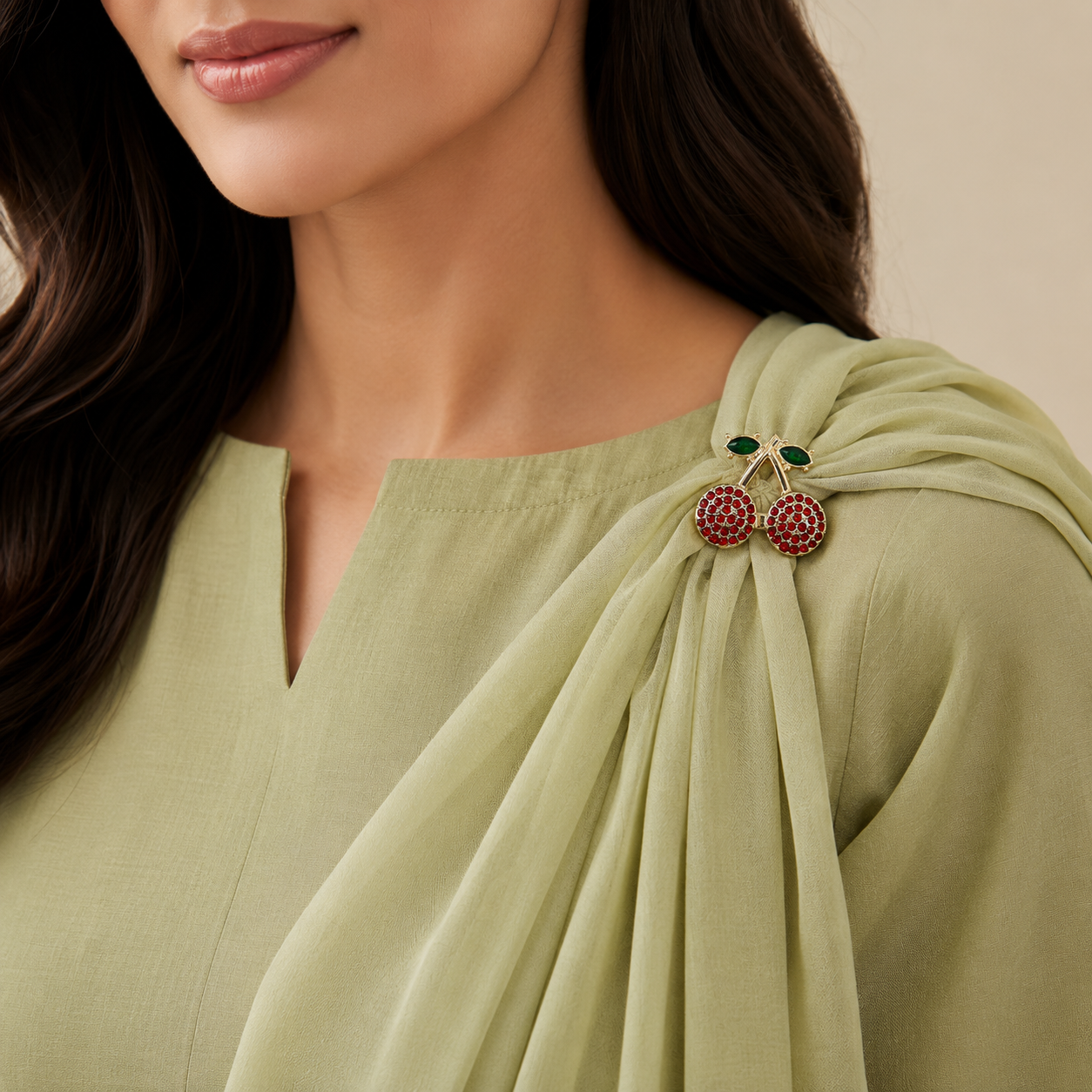 Red Cherry Pin (Hijaab Pin)
