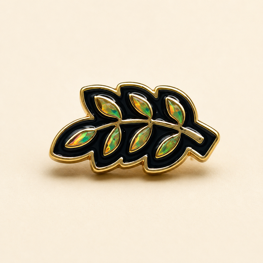 Gold Leaf Lapel Pin
