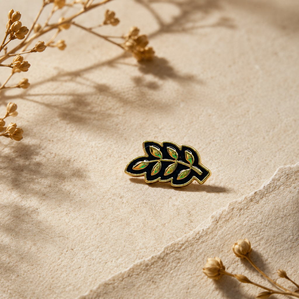Gold Leaf Lapel Pin