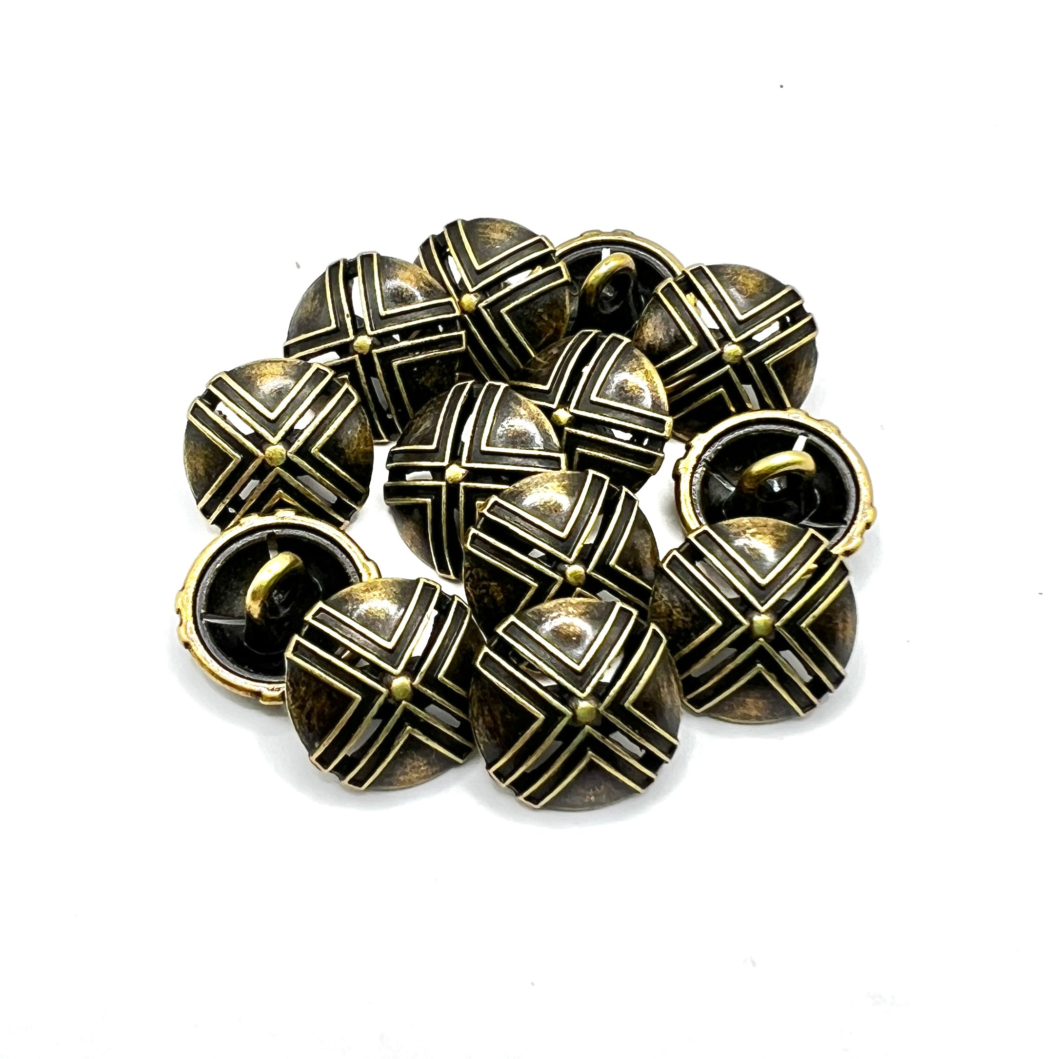 Cross Dome Kurta Button