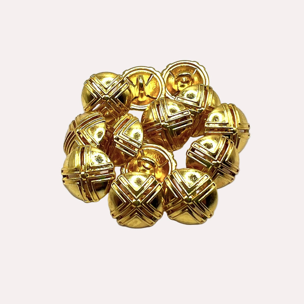 Cross Dome Kurta Button