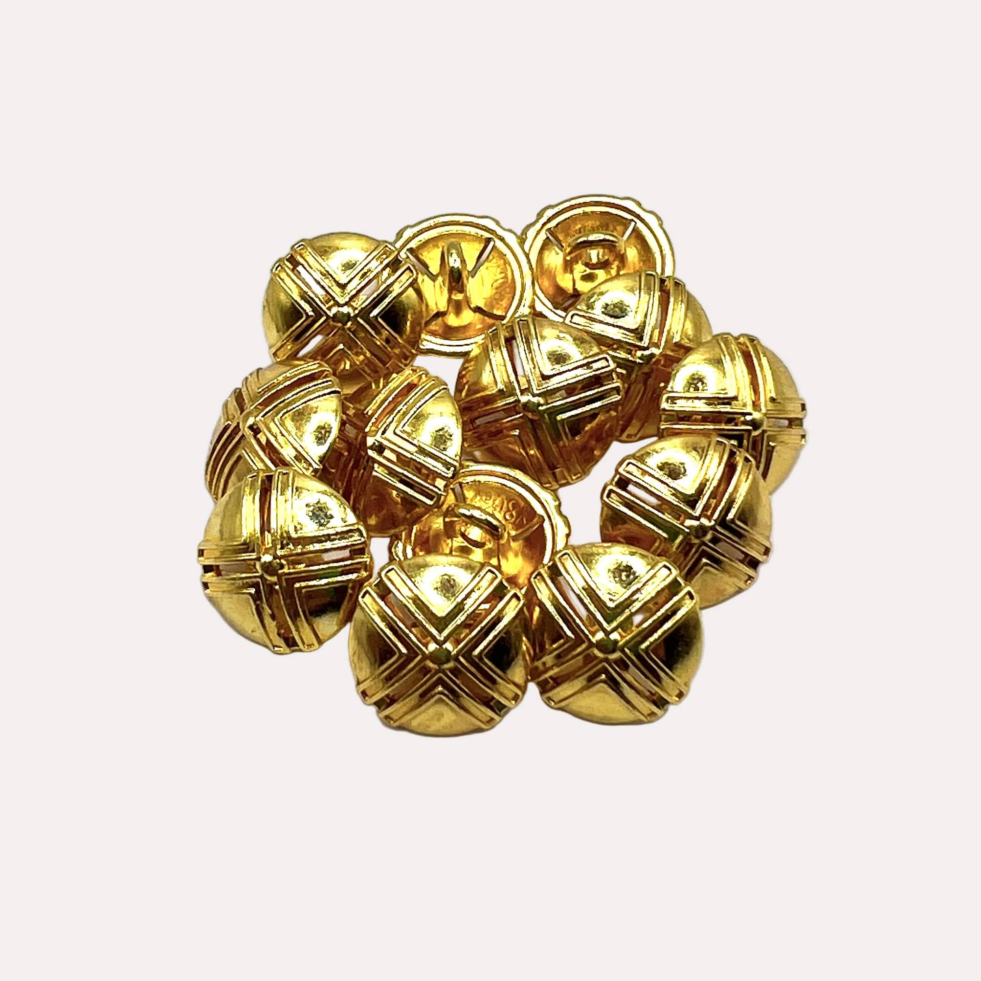 Cross Dome Kurta Button