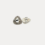 Crystal Detail Silver Buttons