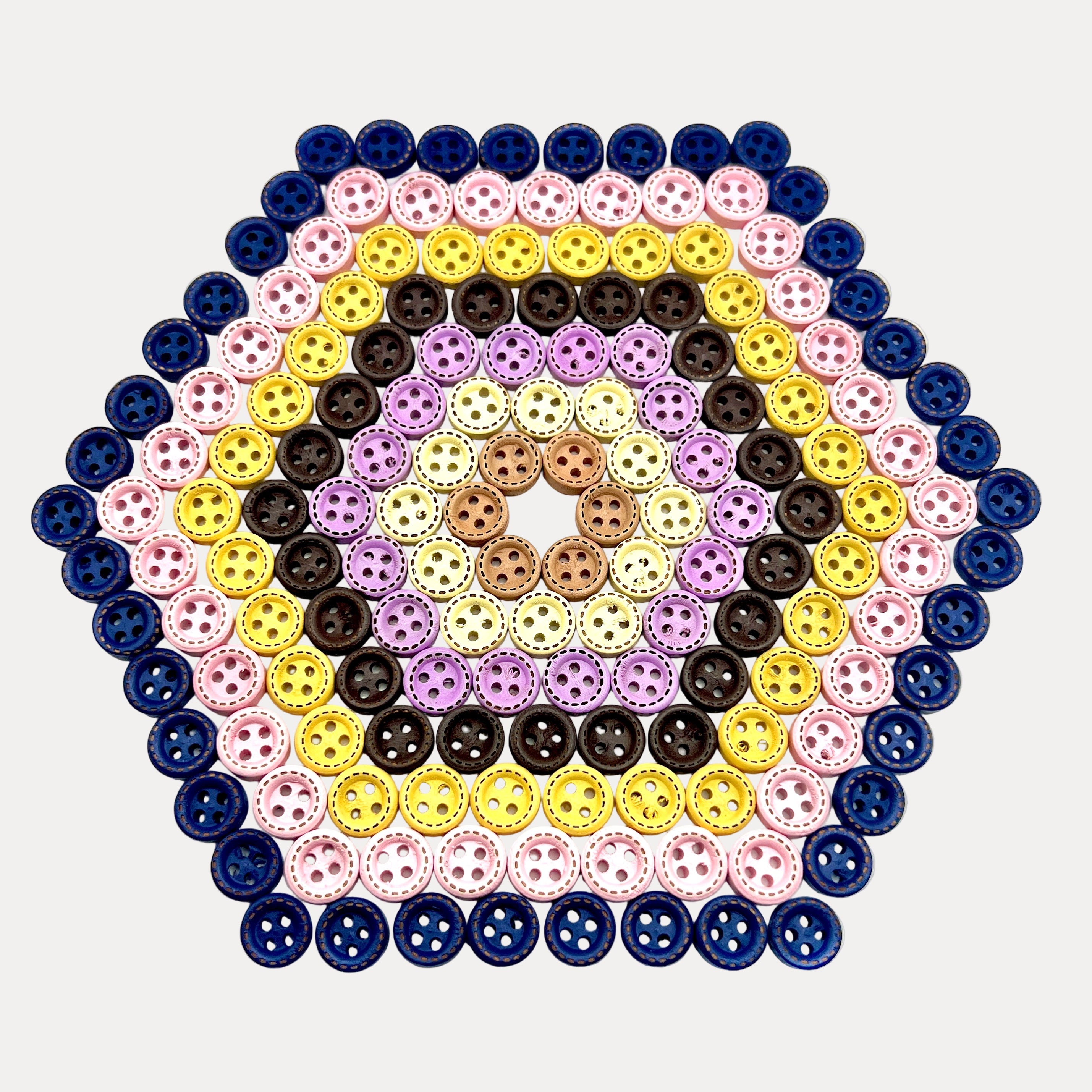 Dash Carved Wood Button