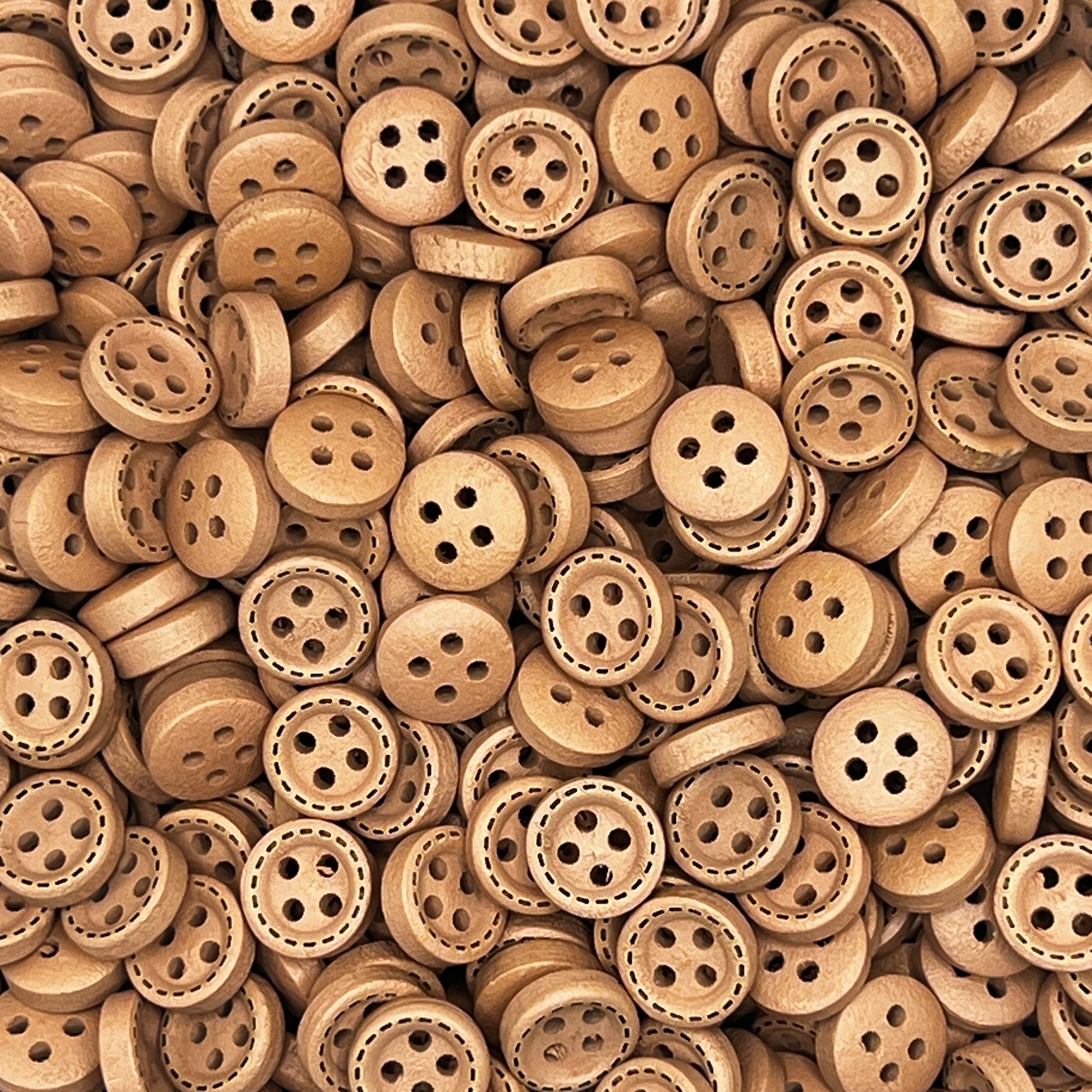 Dash Carved Wood Button