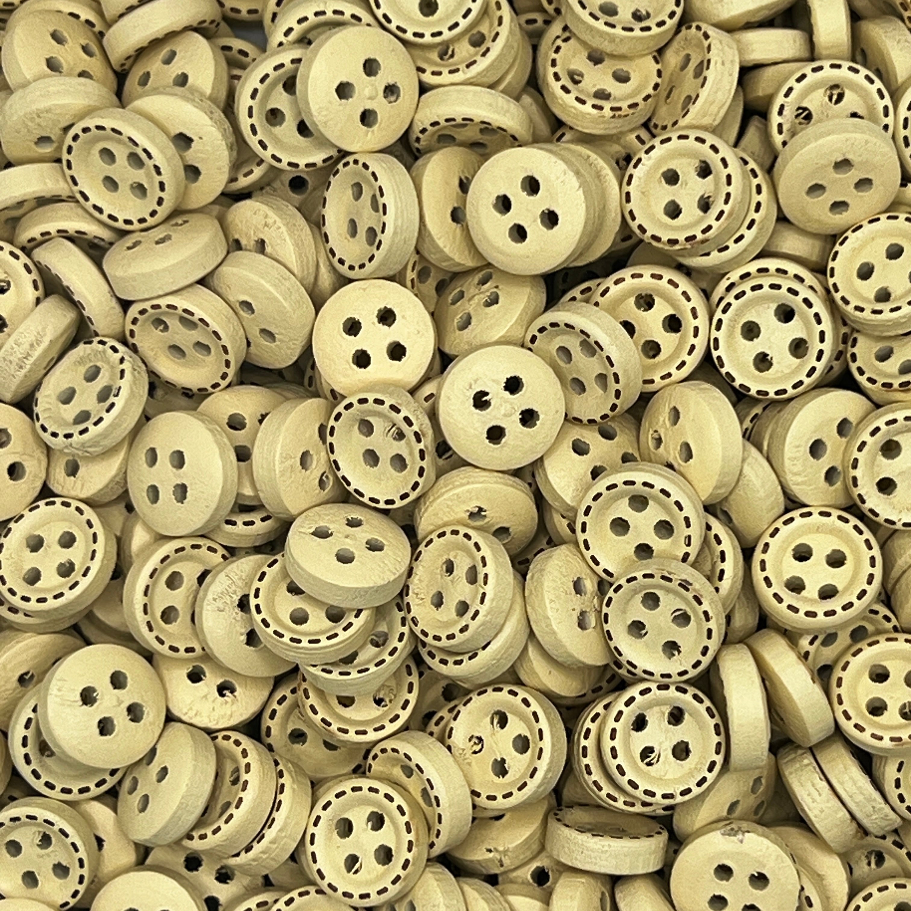 Dash Carved Wood Button