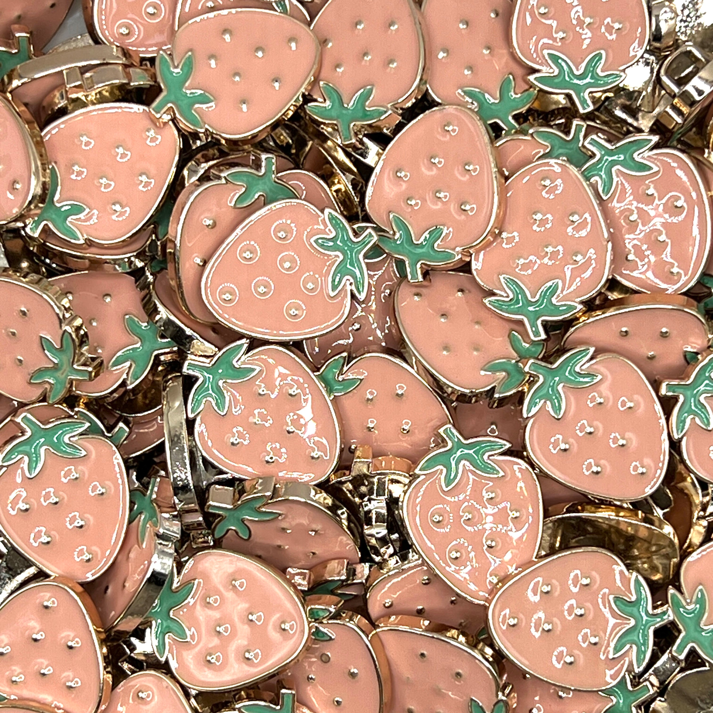 Bright Strawberry Buttons