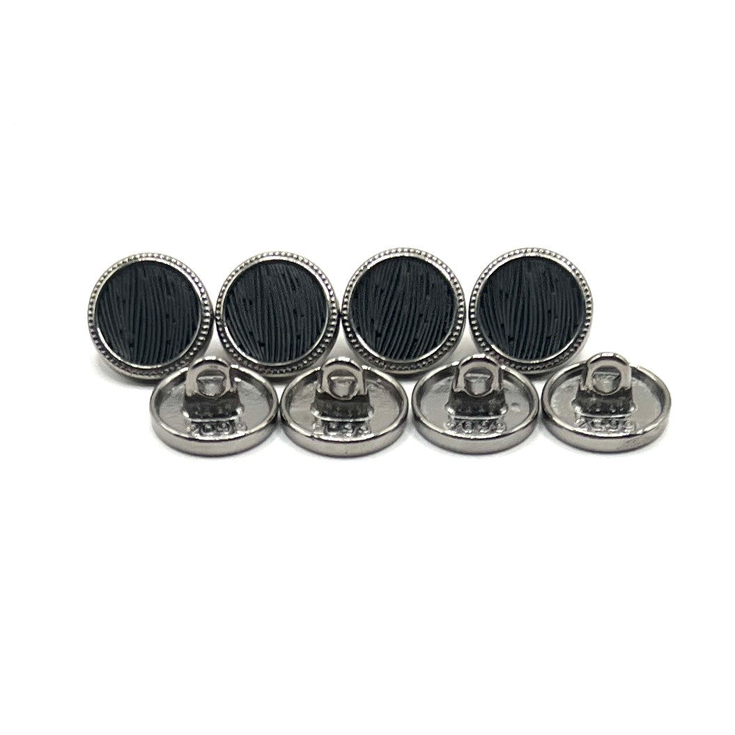 Rocky Gunmetal Kurta Button