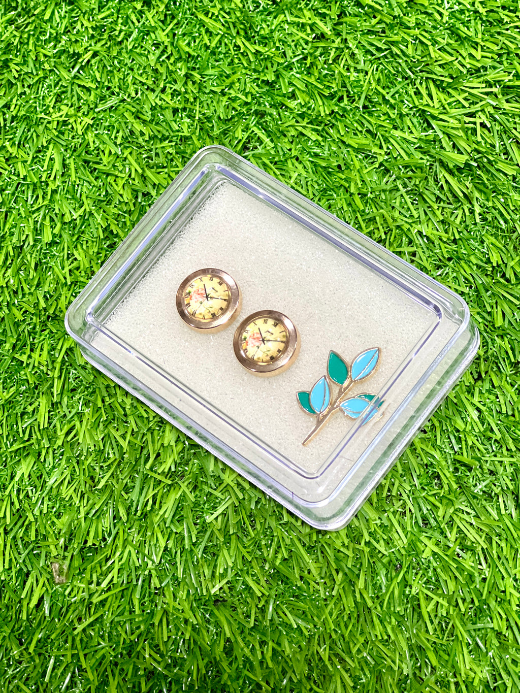 Timeless Trio Gift Box - Set of 2 Button Covers and 1 Lapel Pin