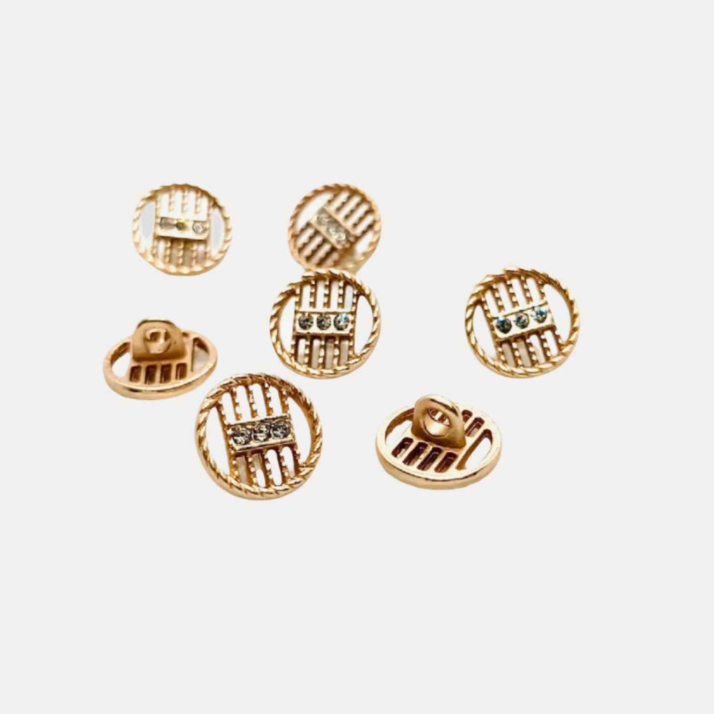 Embossed Crystal Buttons