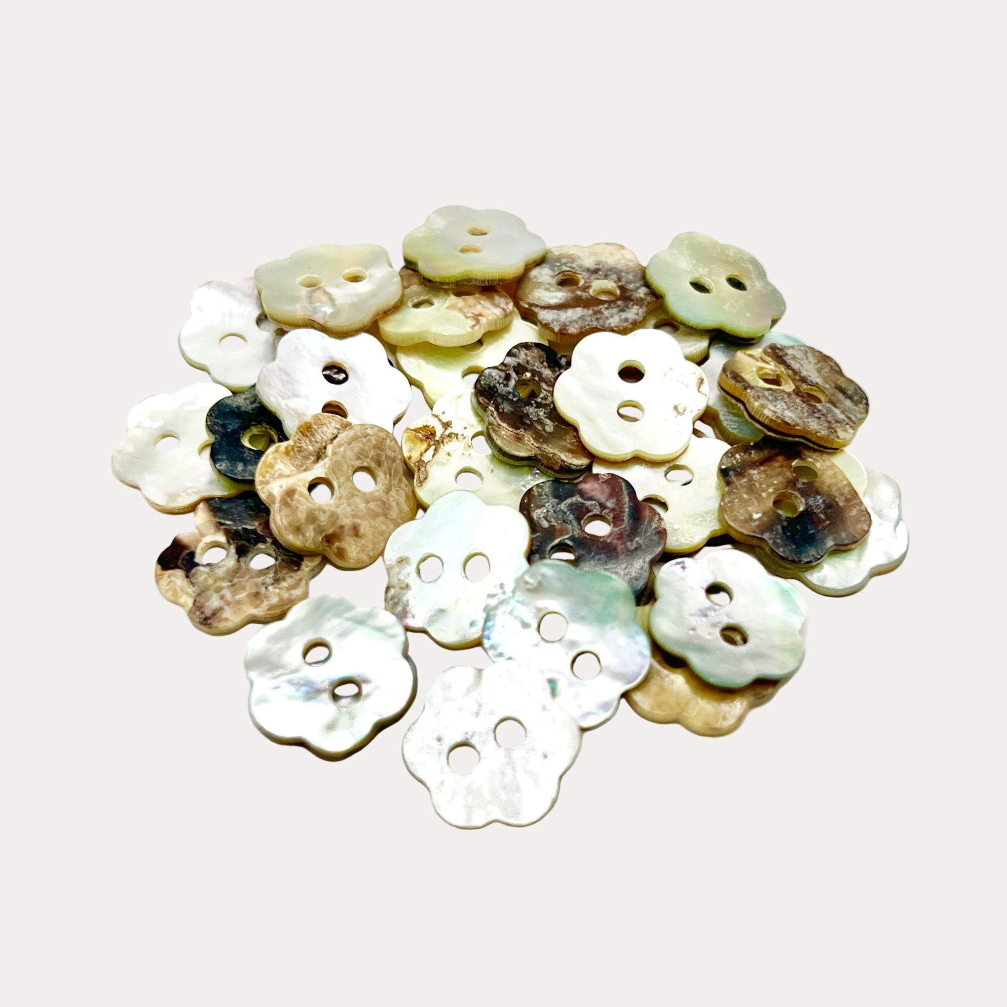 Floral Shell Buttons
