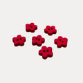 Colorful Wooden Flower Buttons