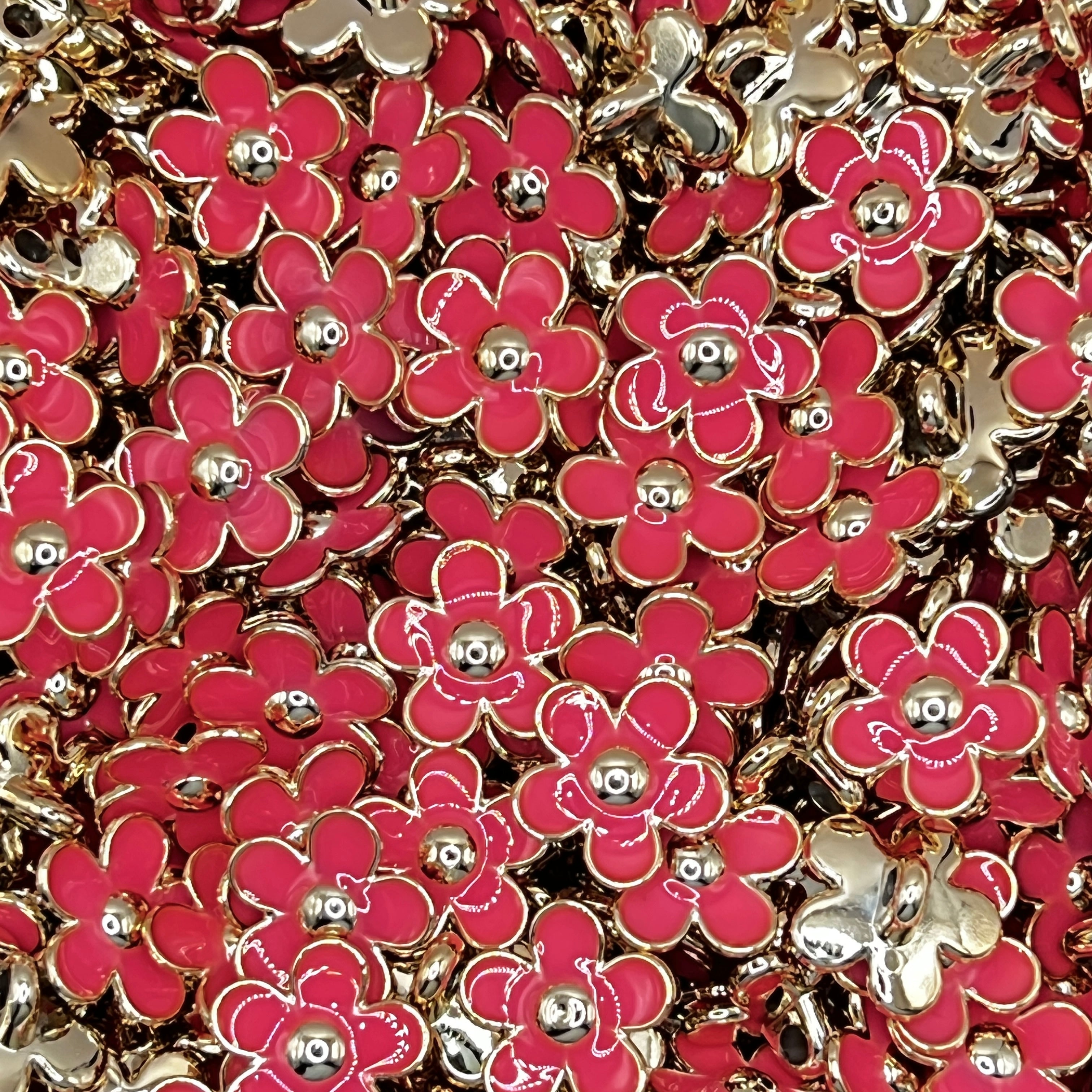Floral Plastic Buton