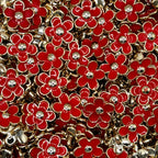 Floral Plastic Buton