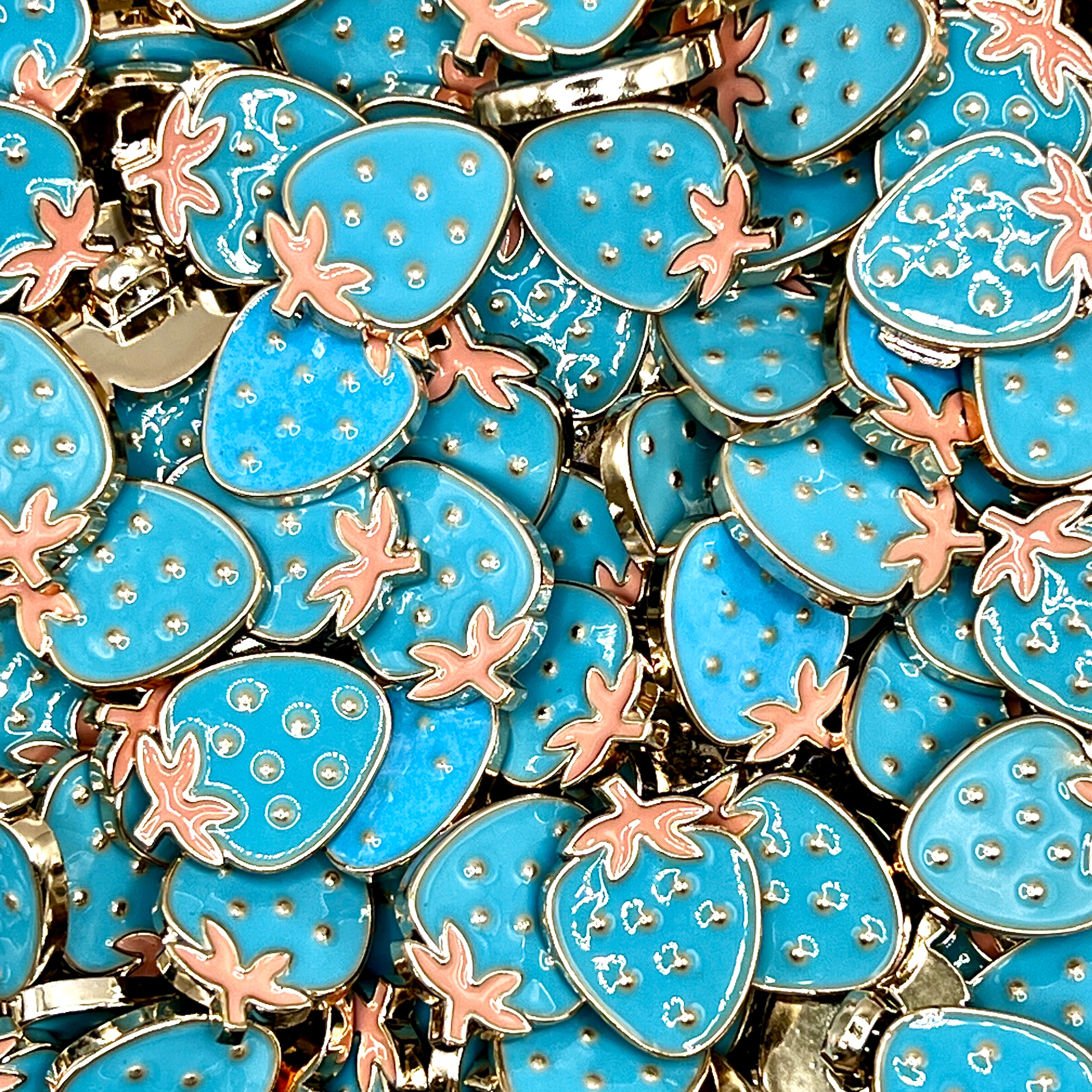 Bright Strawberry Buttons