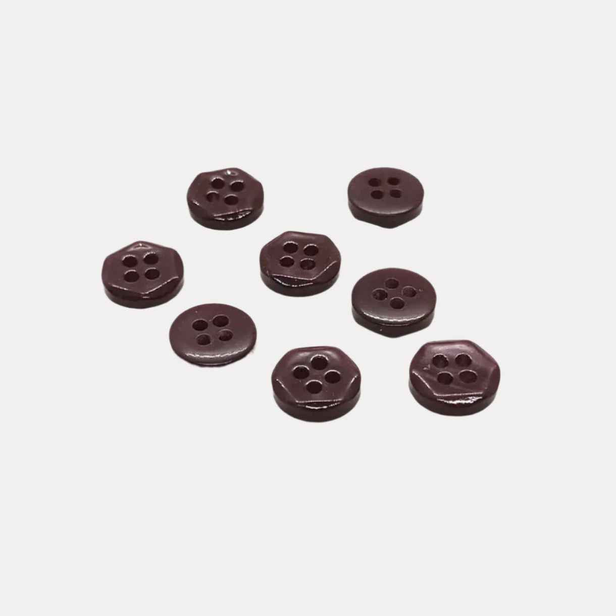 Glossy Purple Apparel Buttons