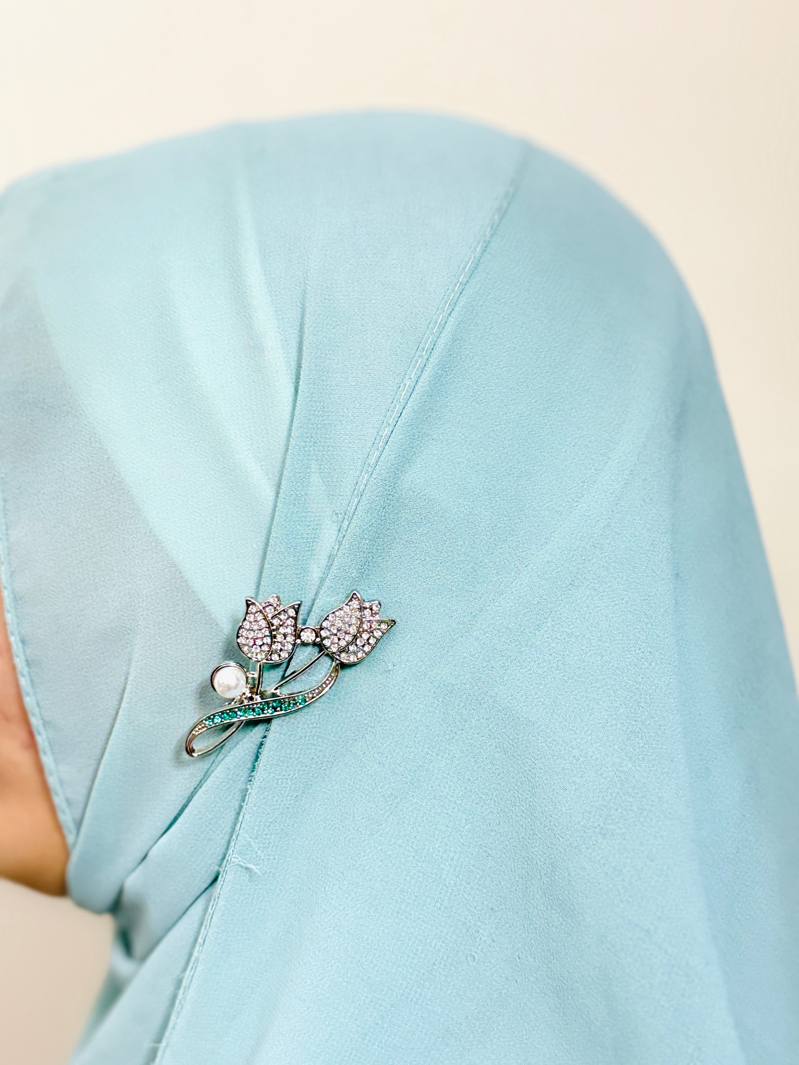 Crystal Bloom Tulip Pin