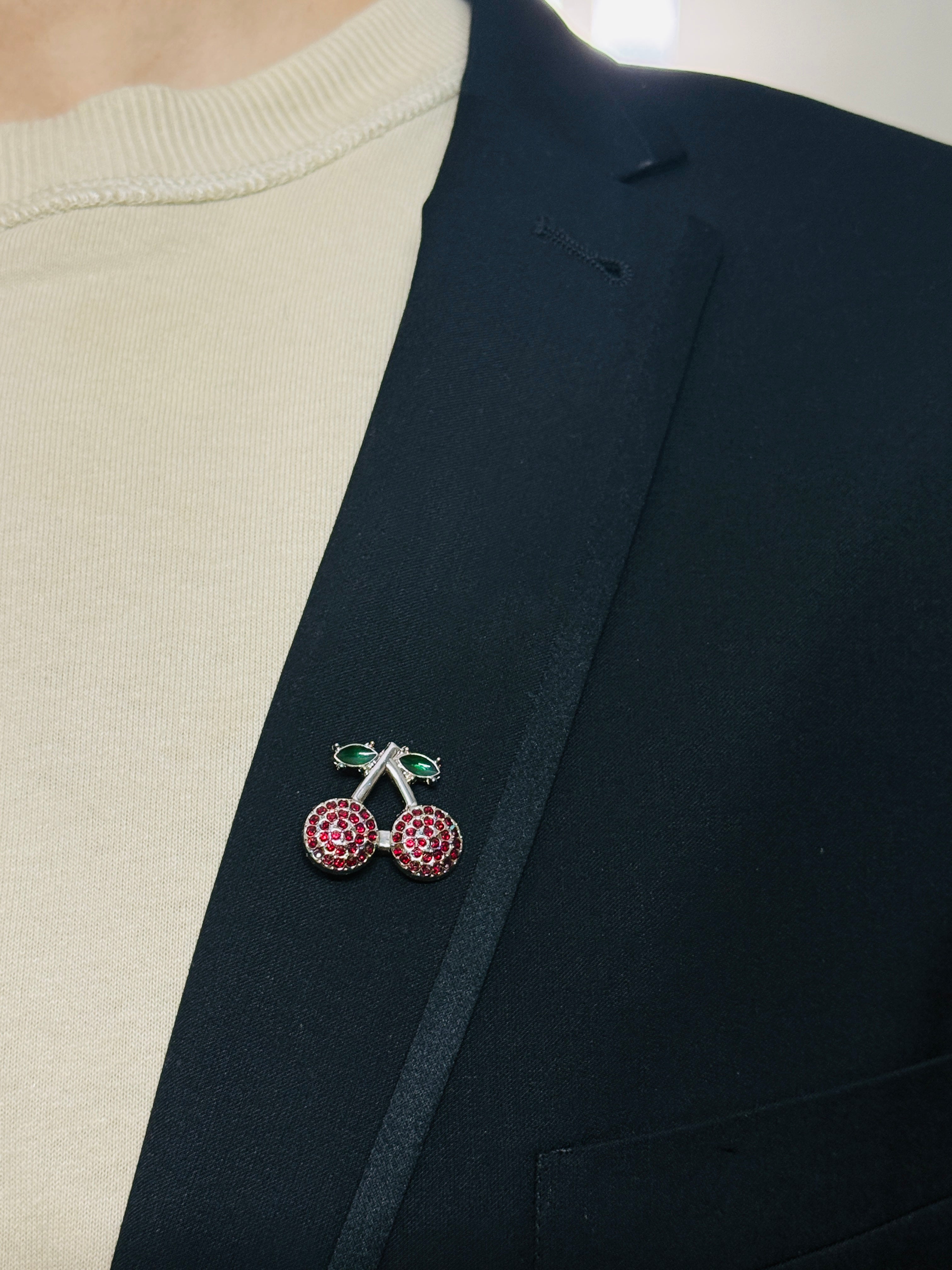 Red Cherry Pin – Ornamentory
