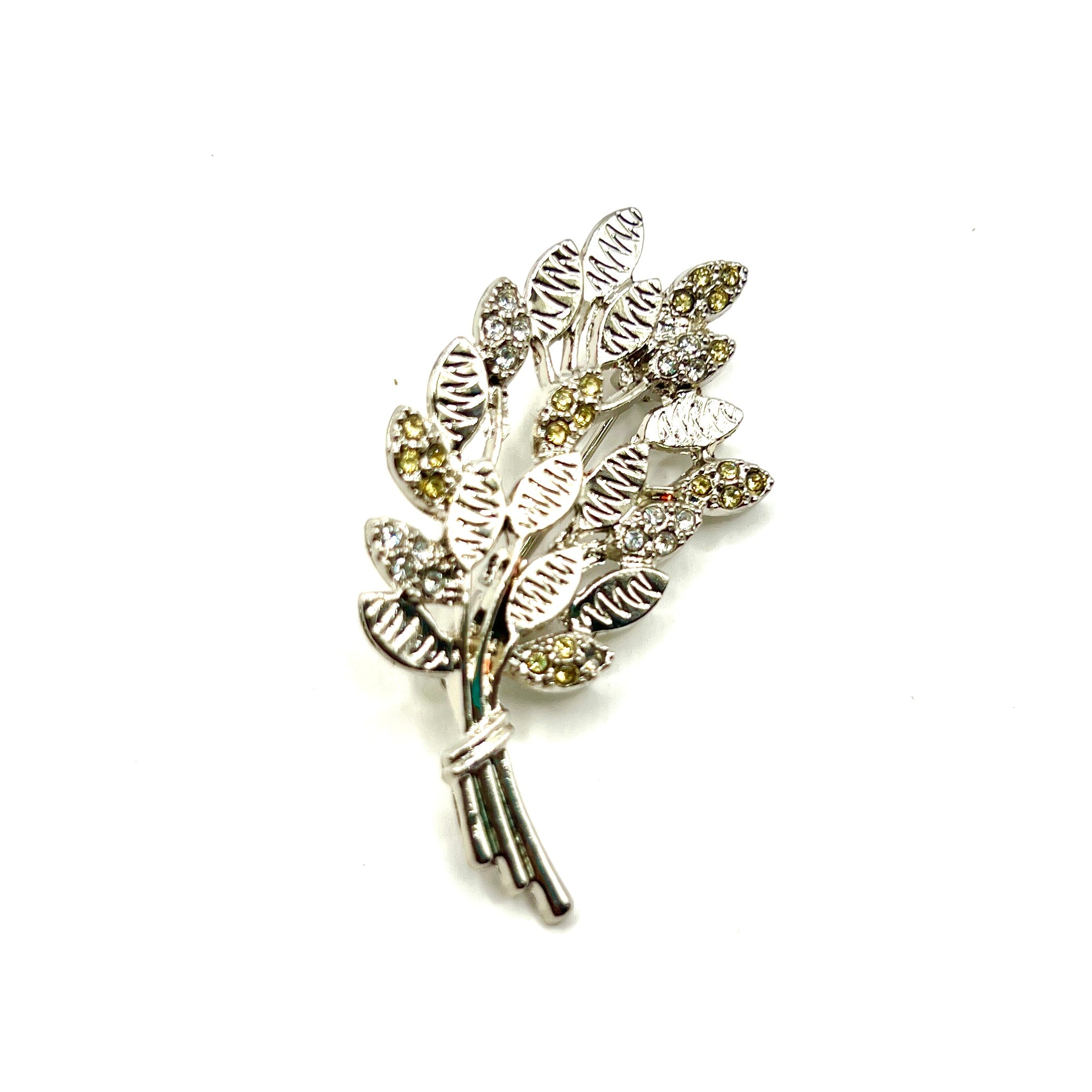 Festive Leaf Pin Gold