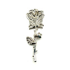 Midnight Dew Rose Pin