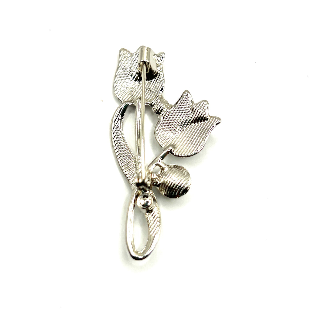 Crystal Bloom Tulip Pin