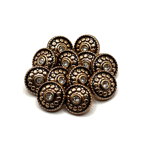 Antique Gold Kurta Button