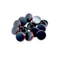 Black Top with Red Rim Kurta Button