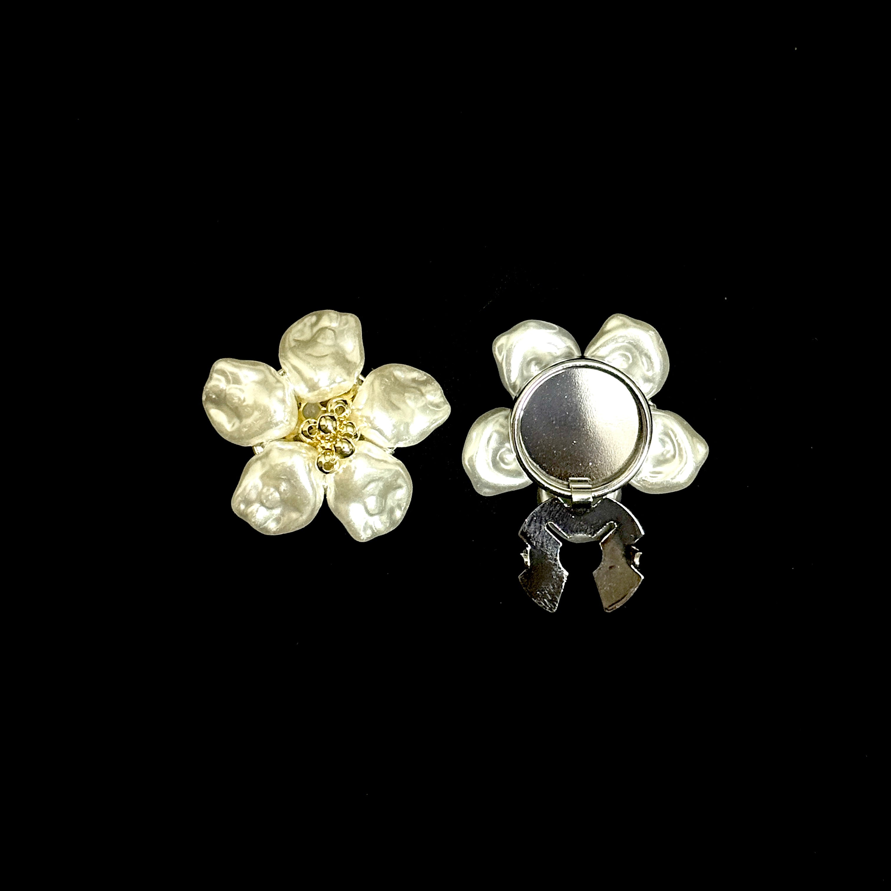 The Pearlized Flower Button Cover