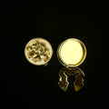 The Golden Floral Inlay Button Cover