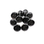 Golden Swirl Emblem Kurta Button