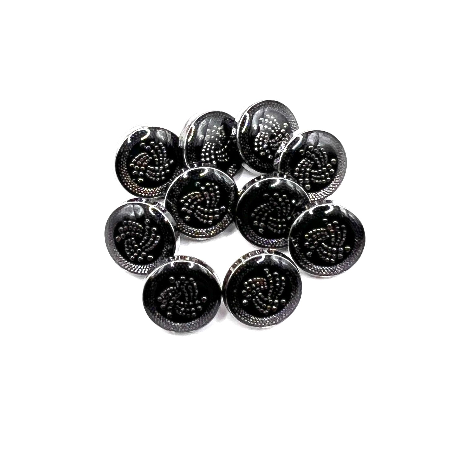 Golden Swirl Emblem Kurta Button