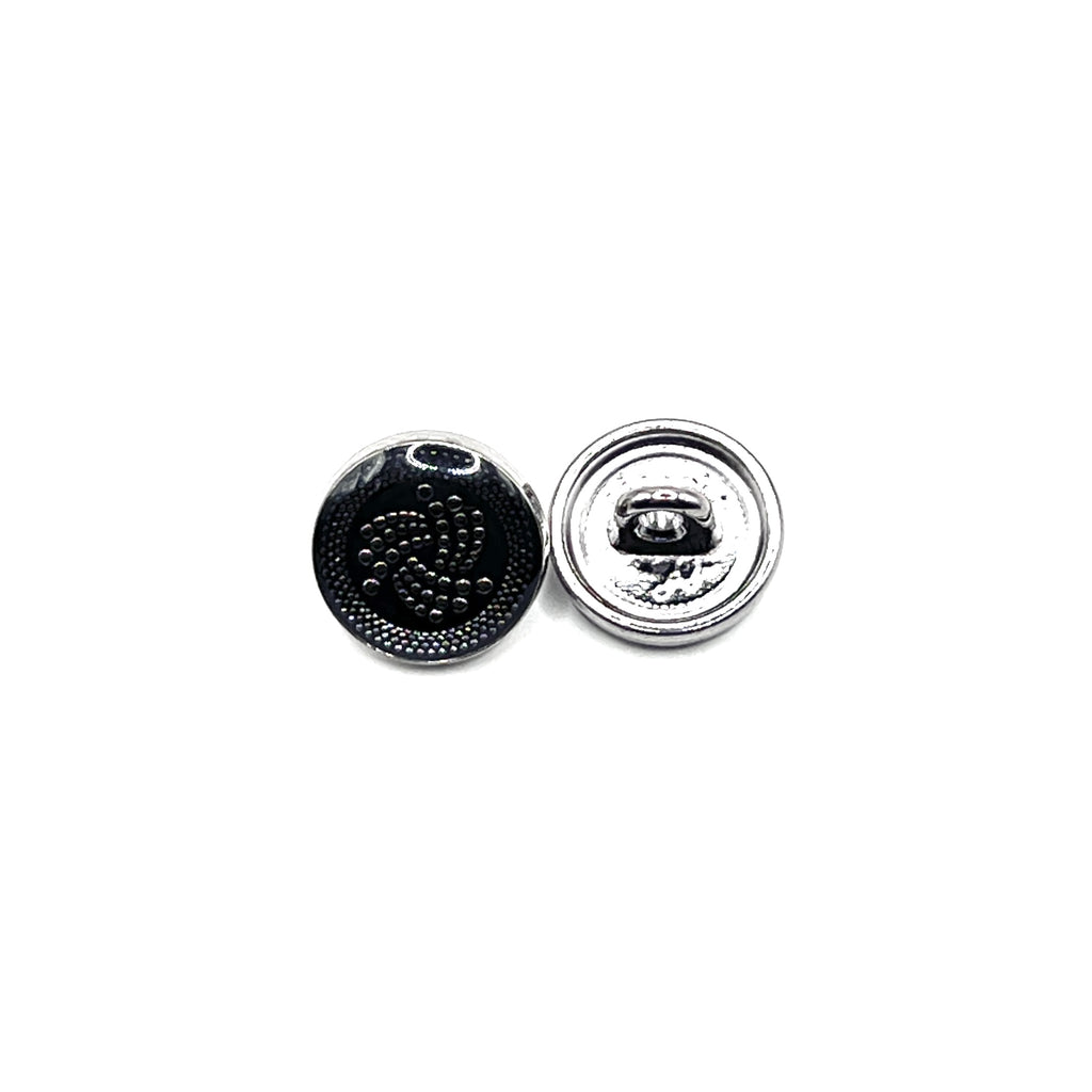 Golden Swirl Emblem Kurta Button
