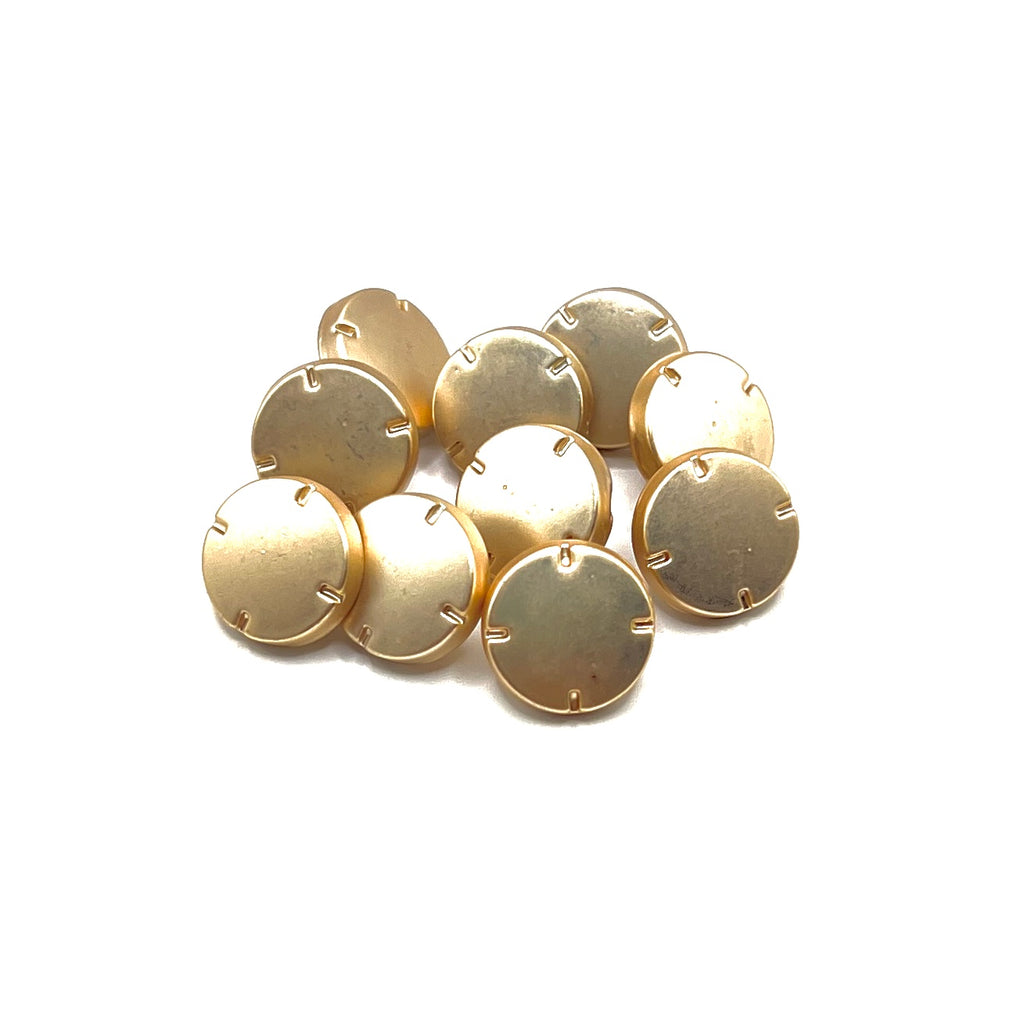 Matt Gold Cut Kurta Button