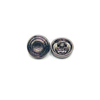 Gunmetal Crater Kurta Button
