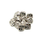 Square Rhinestone Kurta Button