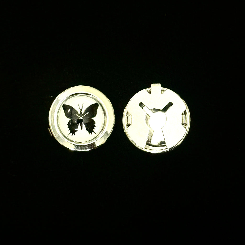 The Black Butterfly Button Cover
