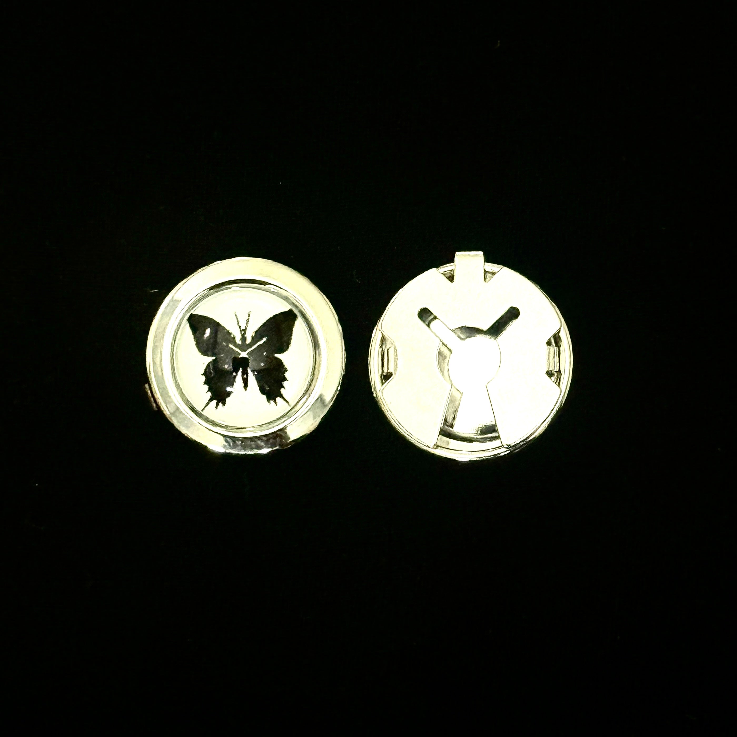 The Black Butterfly Button Cover