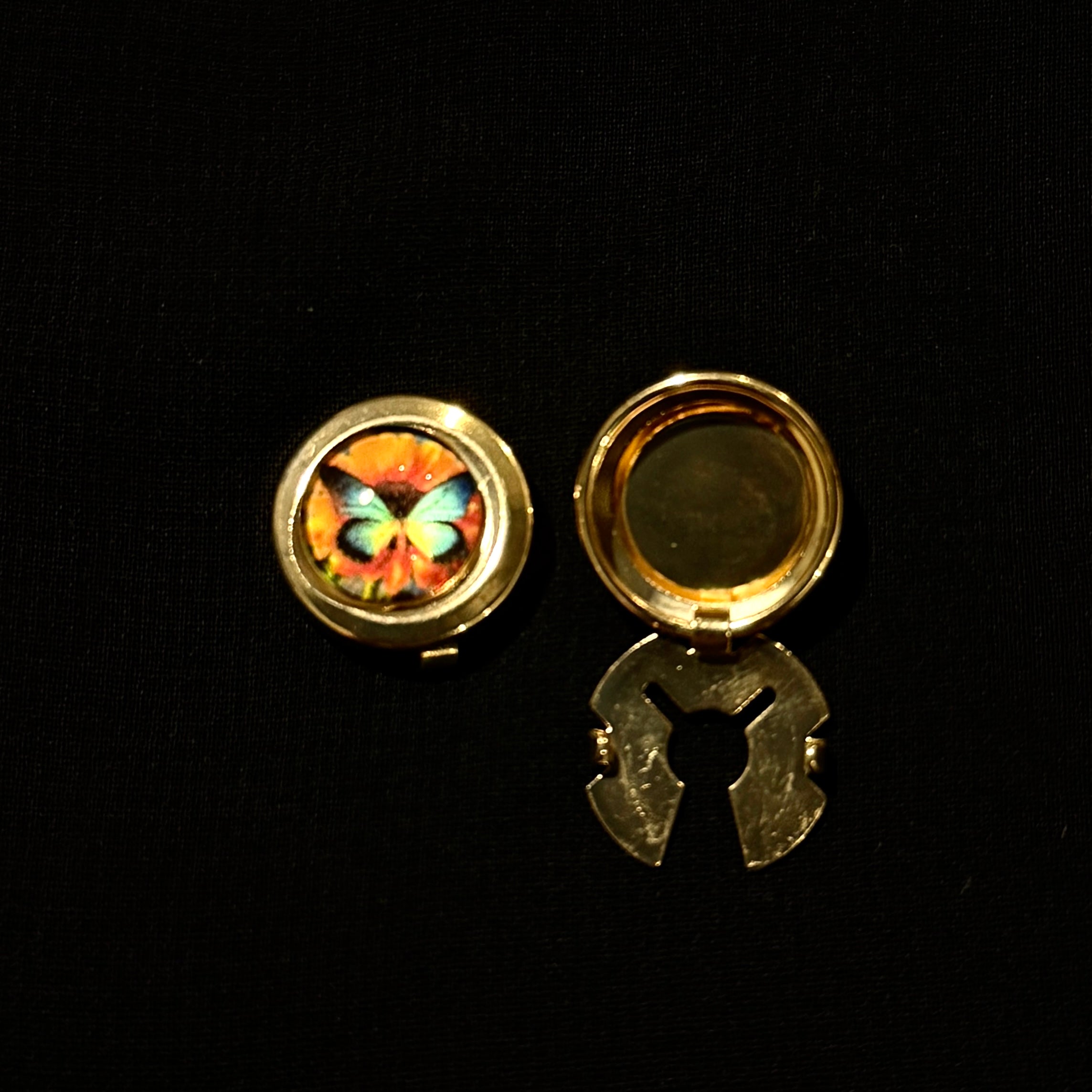 Vintage Butterfly Button Cover | Unisex