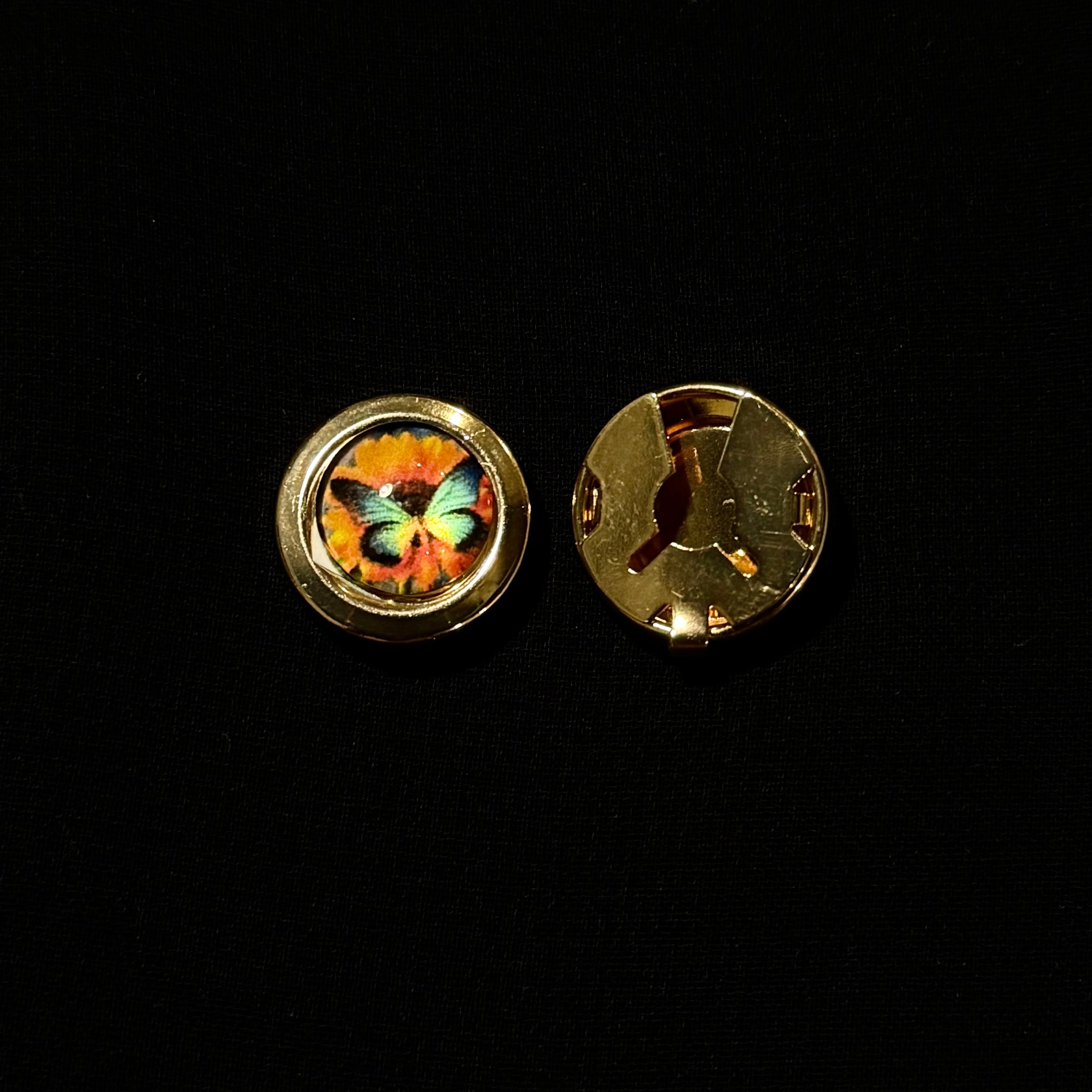 Vintage Butterfly Button Cover | Unisex