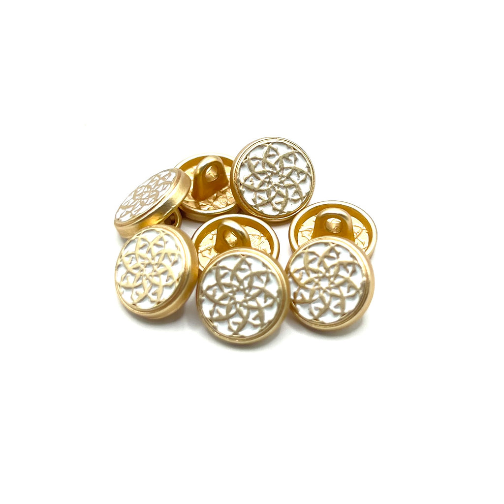 Imperial Weave Metal Kurta Button