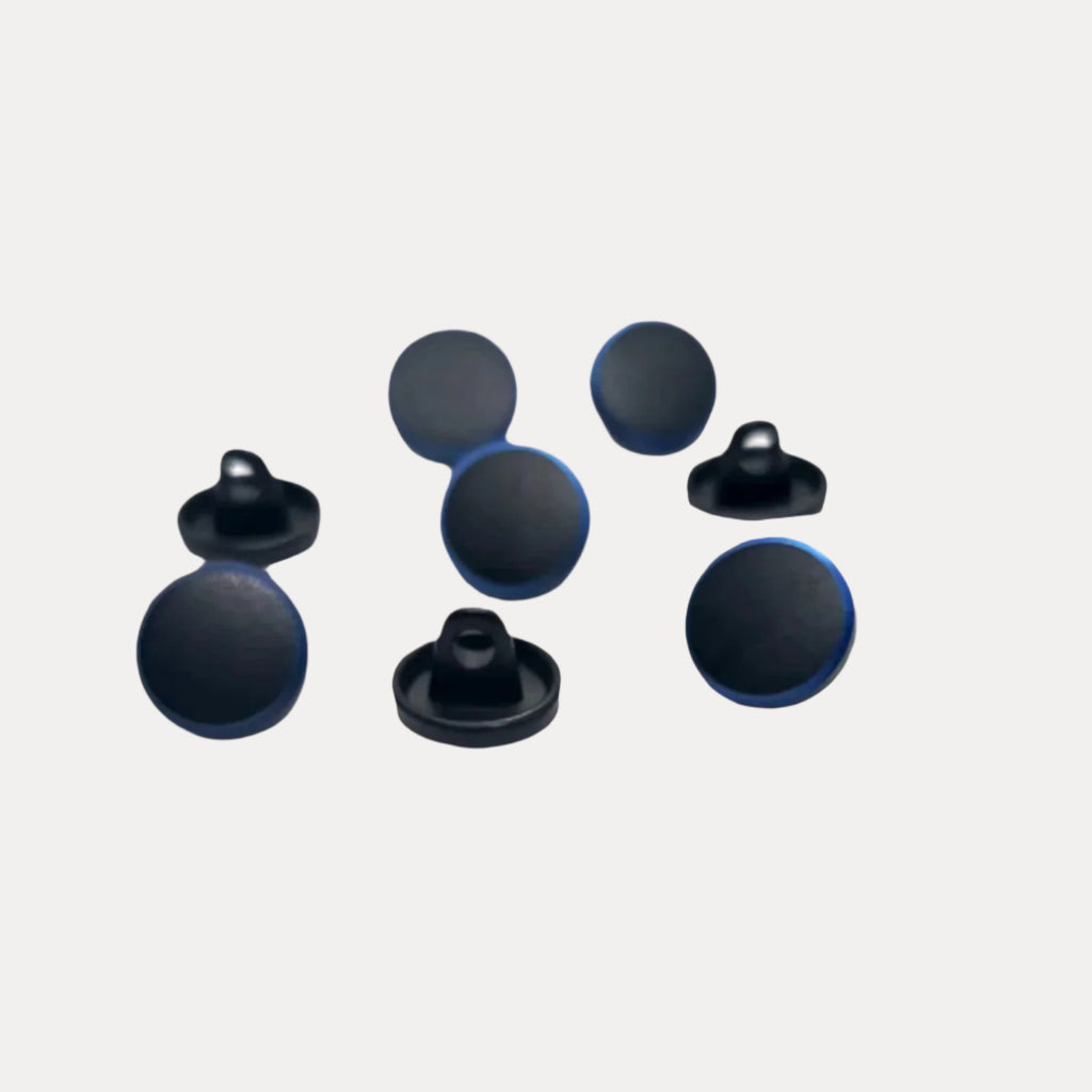 Matte Black Metal Kurta Button