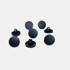 Matte Black Metal Kurta Button