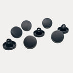 Matte Black Metal Kurta Button