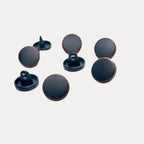 Matte Black Metal Kurta Button