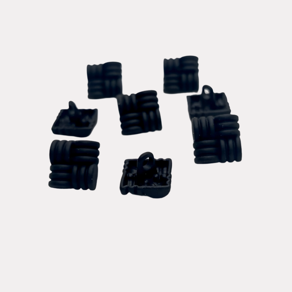 Woven Square Kurta Button
