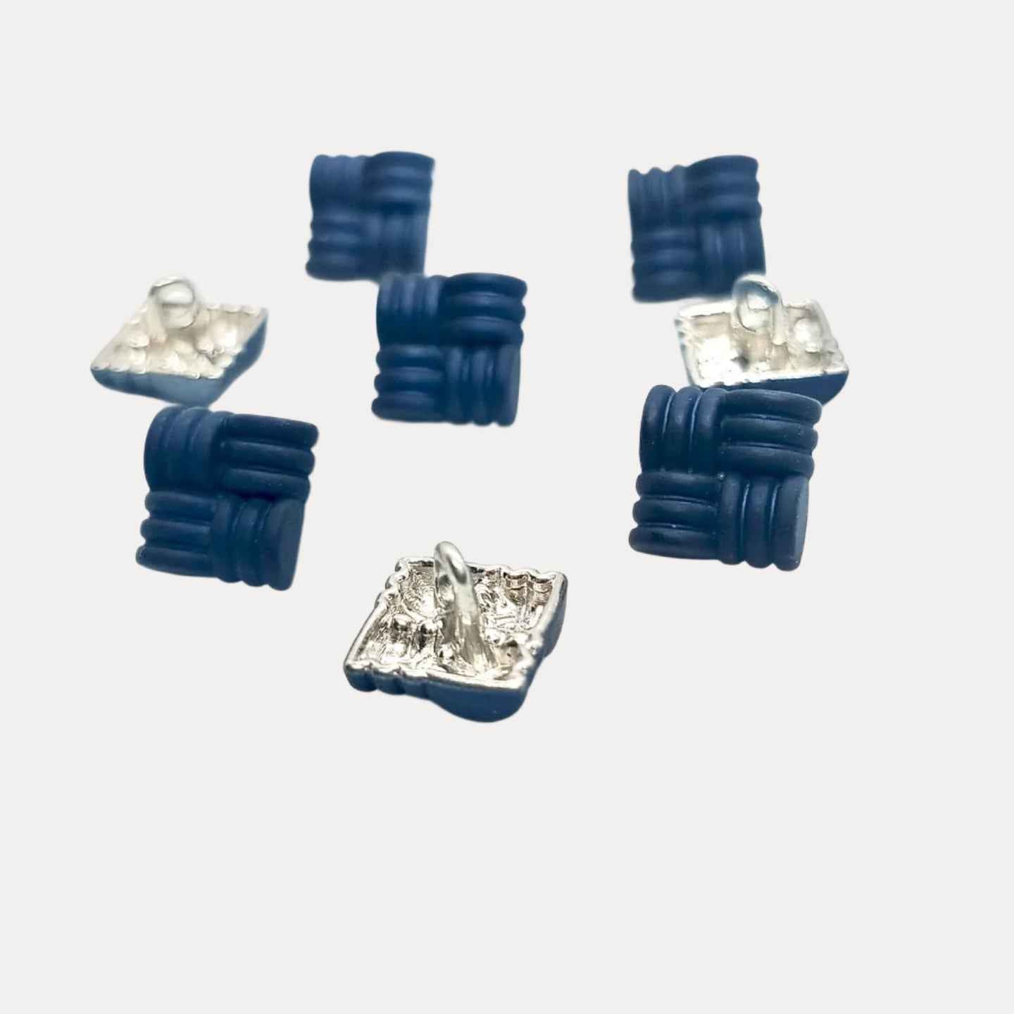 Woven Square Buttons